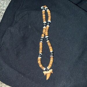 Brown and Black Beaded Necklace